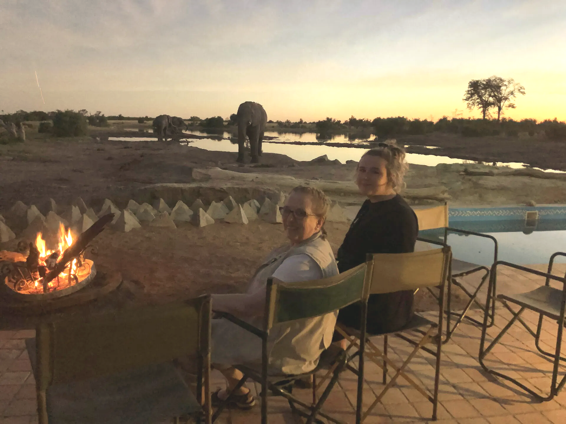 Zimbabwe Safari, Hwange National Park, sundowners
