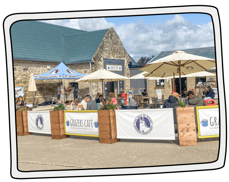 New Grazers Cafe opened in 2020 The new cafe at the The Isle of Wight Donkey Sanctuary called Grazers Cafe opened in the year 2020
