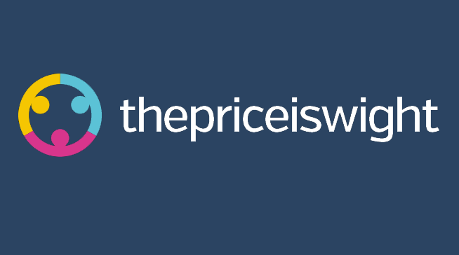 The Price is Wight chose the Isle of Wight Sanctuary as their charity for 2022 The Price is Wight logo