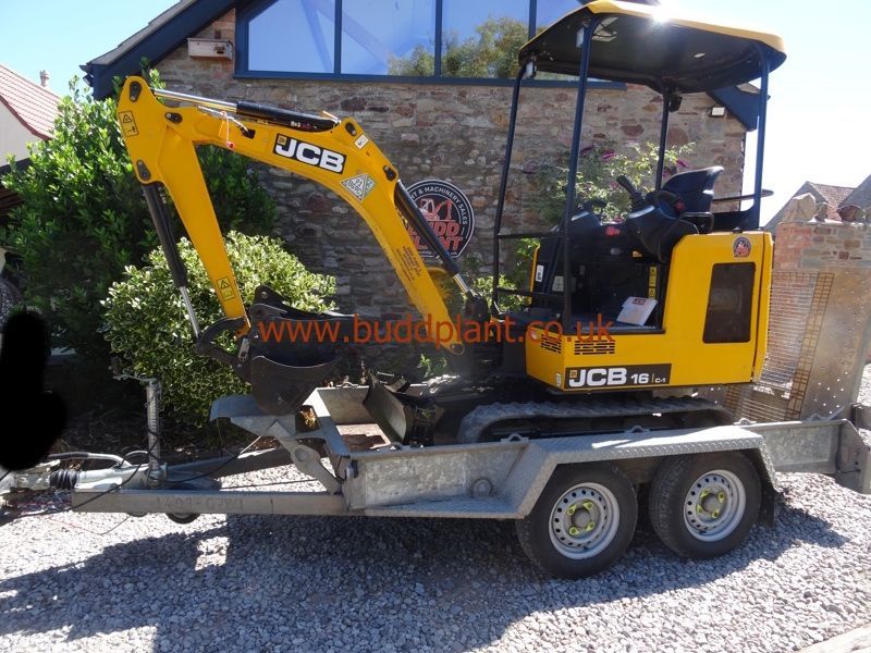 JCB 16C MINI DIGGER WITH TRAILER