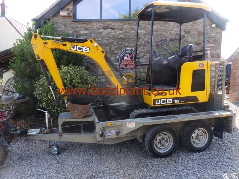 JCB 15C-1 MINI DIGGER WITH TRAILER