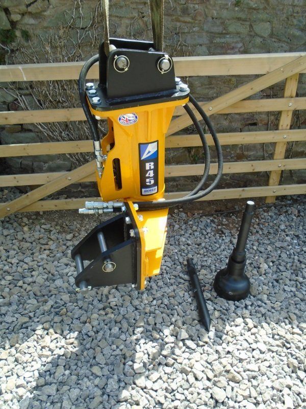 ARROWHEAD HYDRAULIC POST KNOCKER/BREAKER TO SUIT MICRO DIGGERS, MINI DIGGERS, ETC