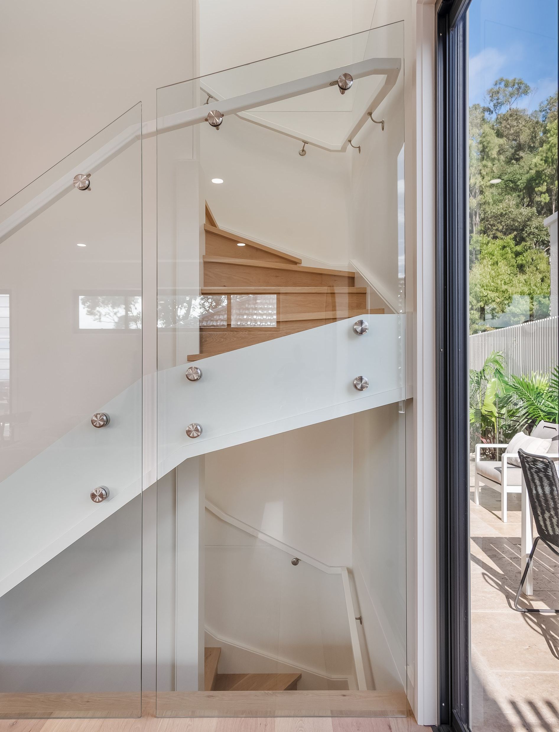 A View Of  Staircase Glass Railing  — Star Glass Design Pty Ltd in Mayfield, NSW