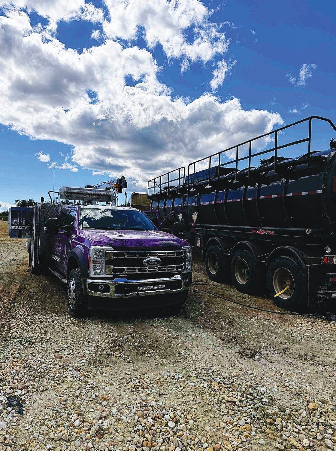 Rick's Oilfield hauling service truck