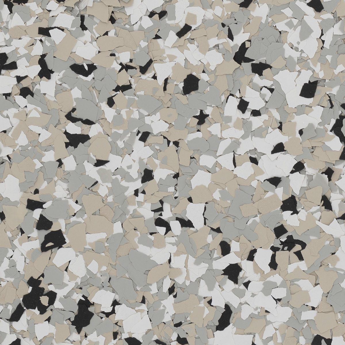 Speckled gray, beige, and white terrazzo-like stone surface pattern