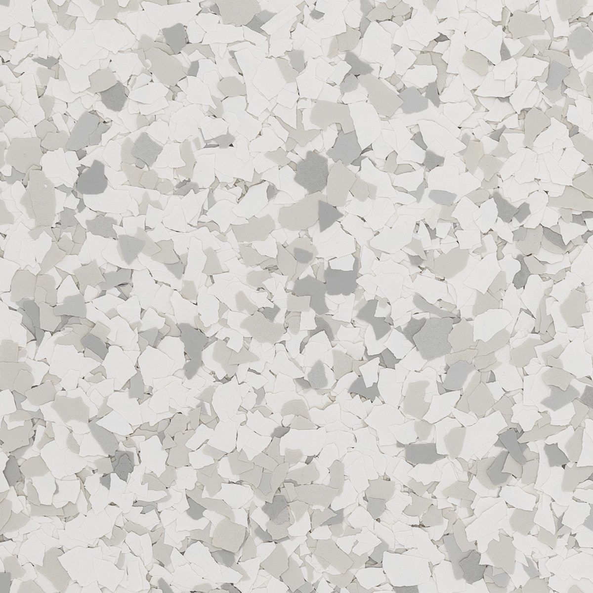 White and light gray speckled abstract surface pattern, like terrazzo or camouflage fabric