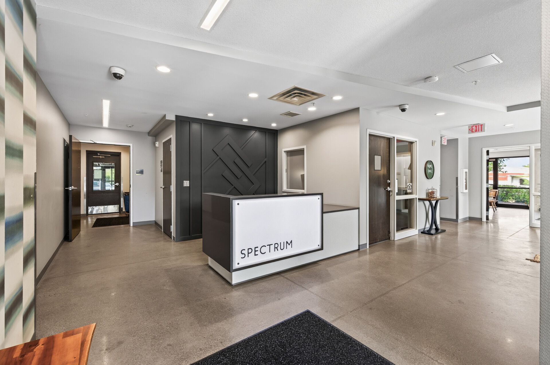 Entry lobby area at Spectrum Apartments in Minneapolis