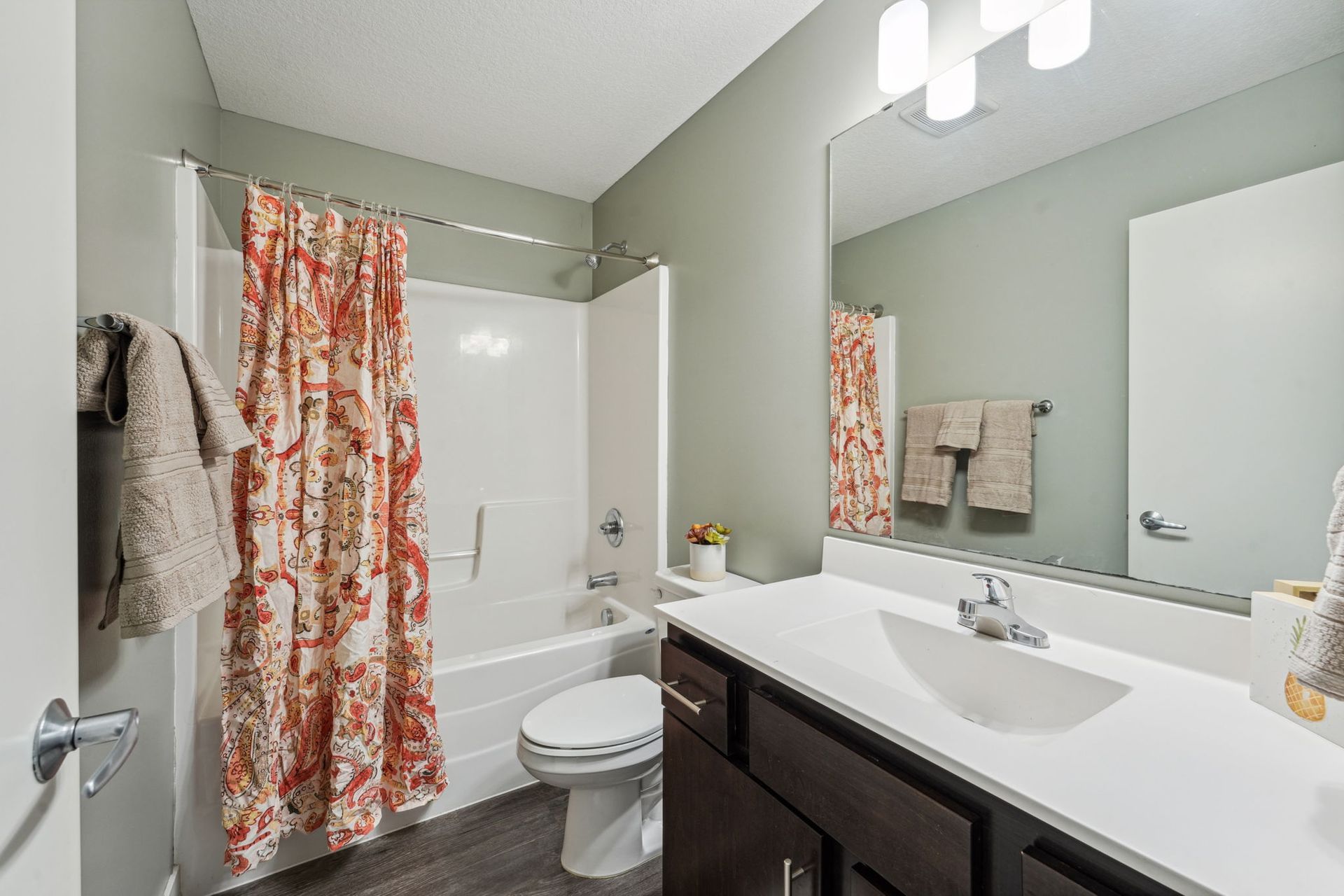 Bathroom of multistory townhomes in Minneapolis, MN