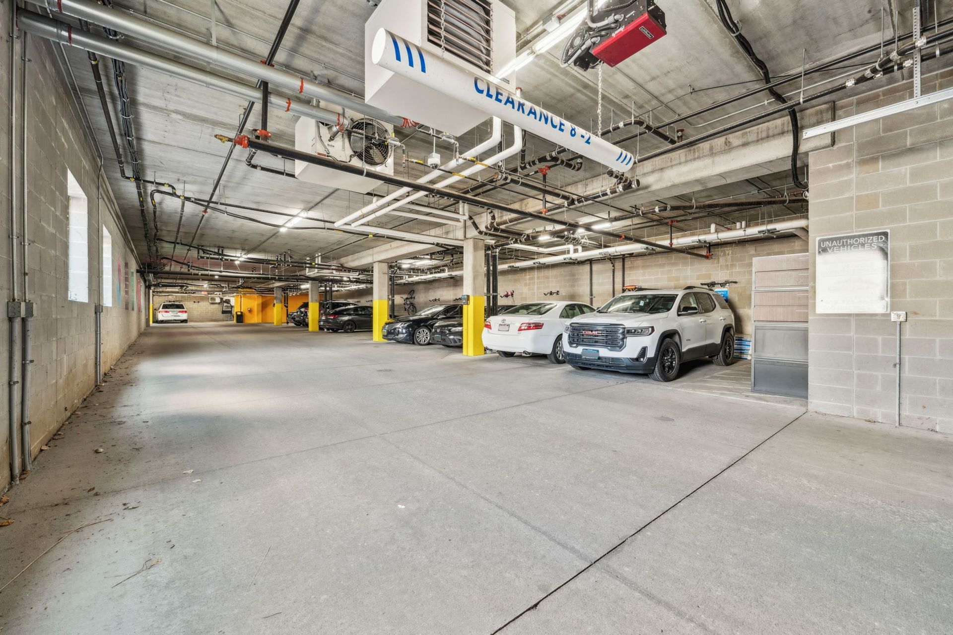 Underground garage parking available at Spectrum Apartments in Minneapolis in Minneota