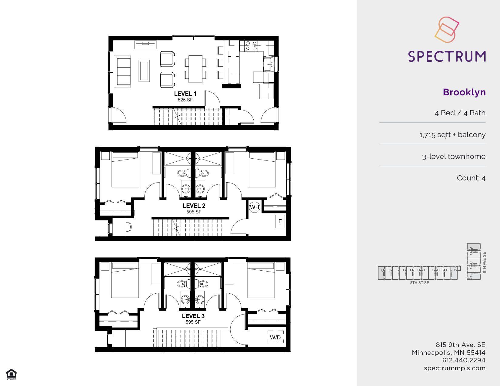 Floor plan for Spectrum Minneapolis