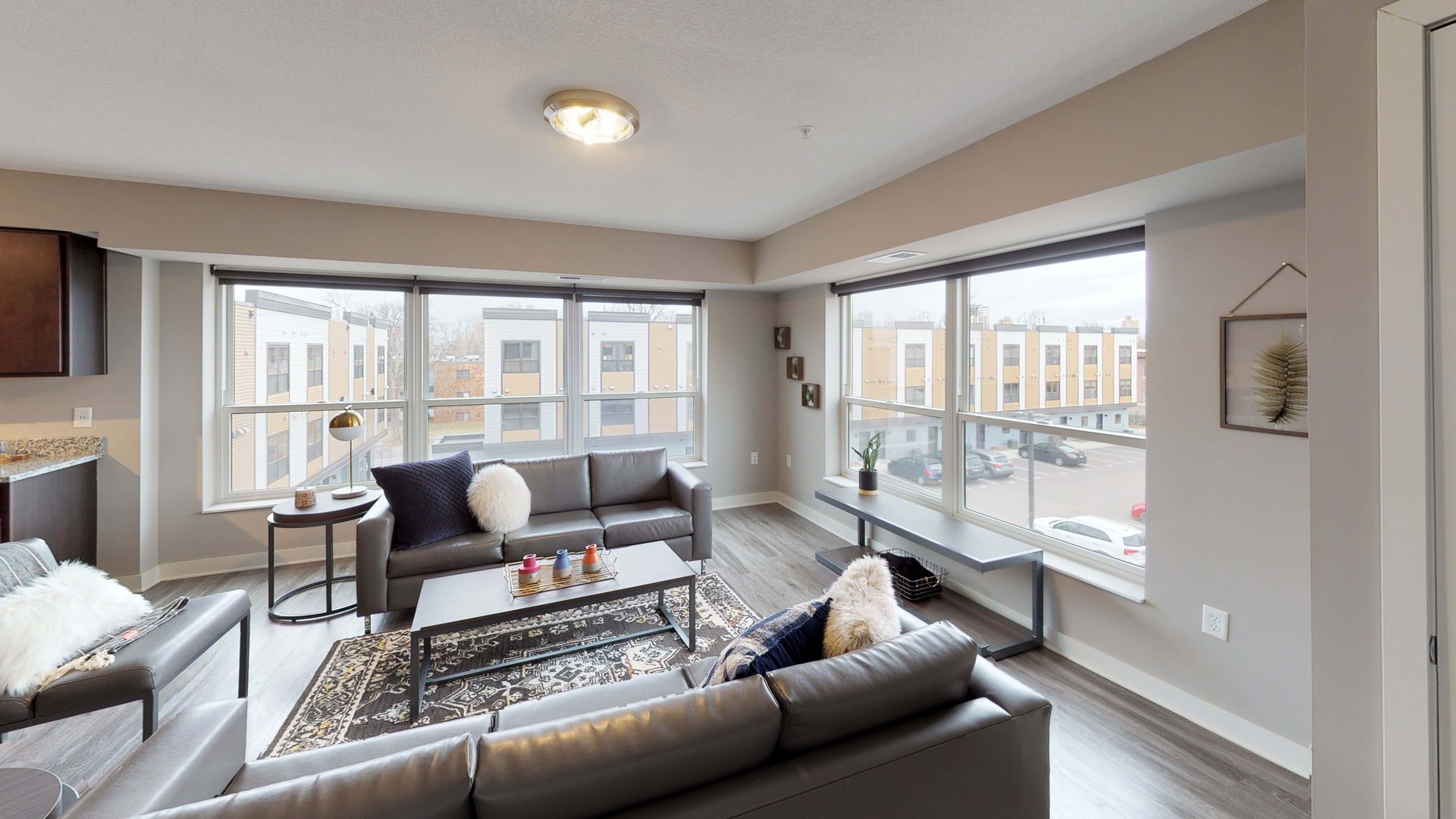 Living room at Spectrum apartments and townhomes in Minneapolis