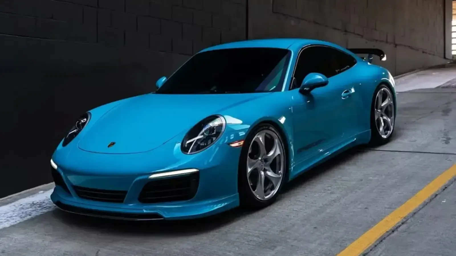 Blue Porche Pure PPF Wrap