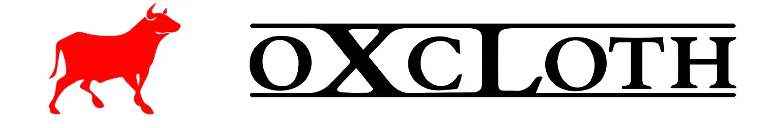 Red ox silhouette next to the word