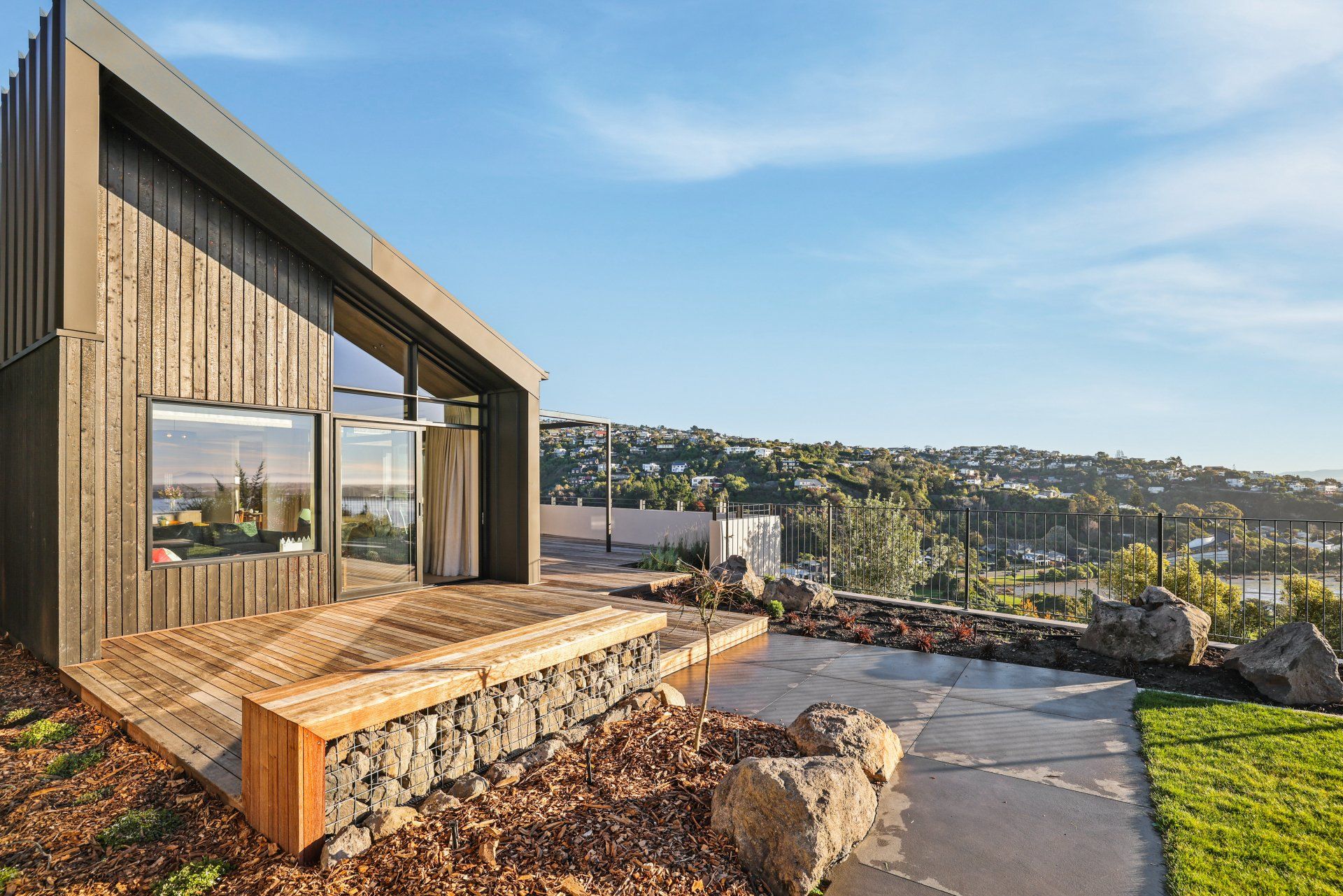 Glenstrae Road - earthquake repair resulting in an award-winning hillside  oasis.