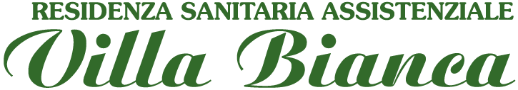 Logo for “Residenza Sanitaria Assistenziale Villa Bianca” in green text on a white background