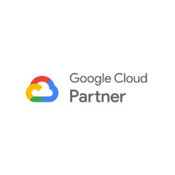 Google Cloud Partner logo: cloud with red, yellow, blue, and green colors; text reads
