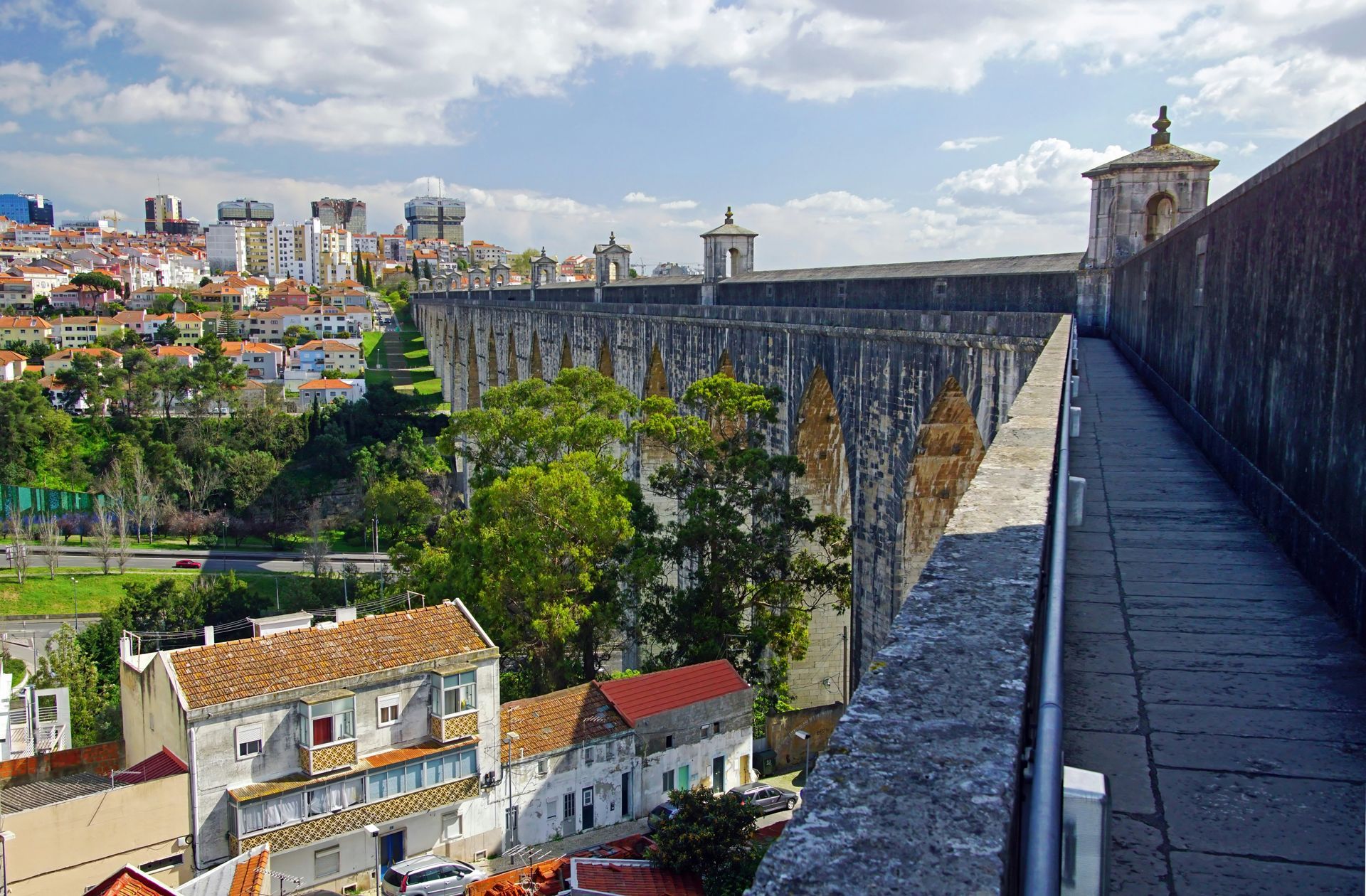 a view of a bridge in portugal