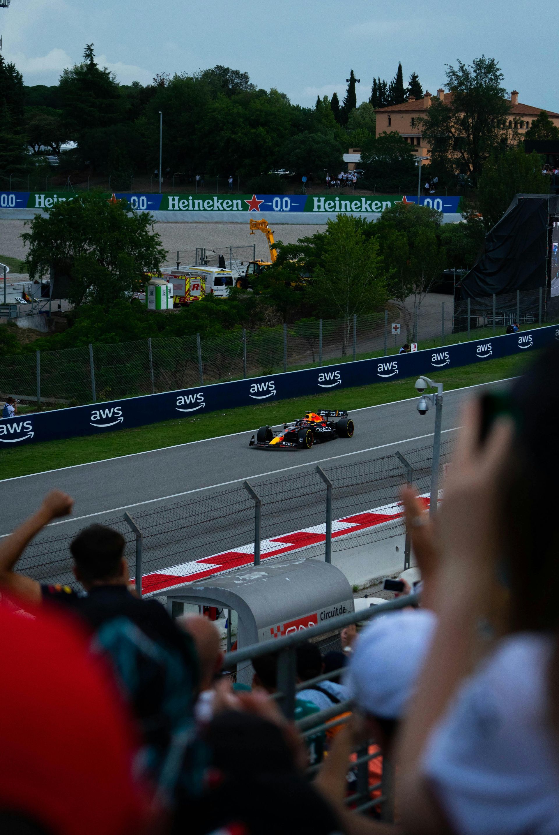 a view of a formula one track