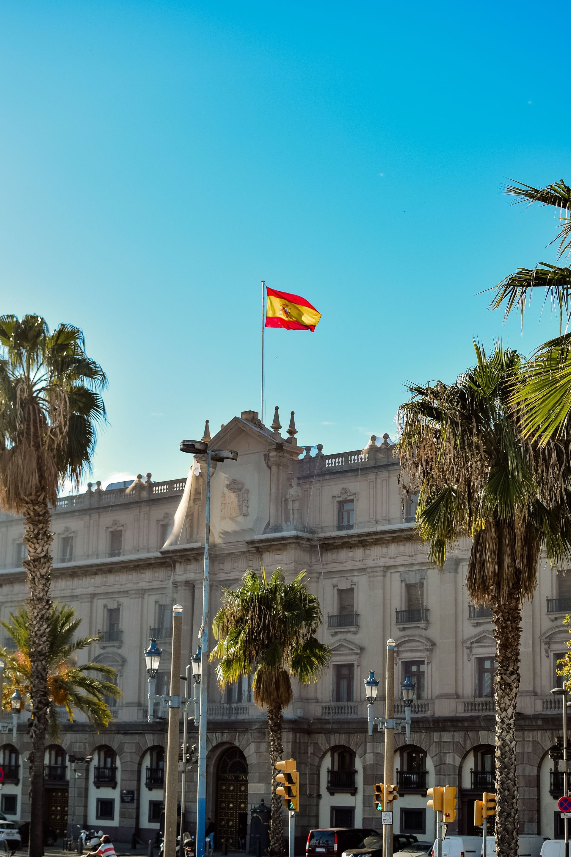 a view of a bright spanish sky