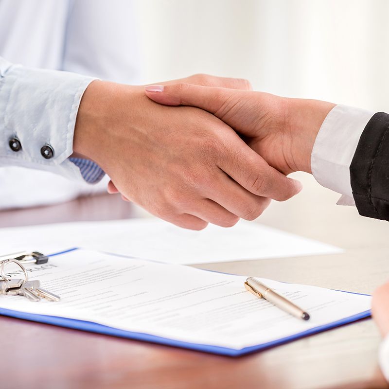Shaking Hands To Client Shaking Hands To Client