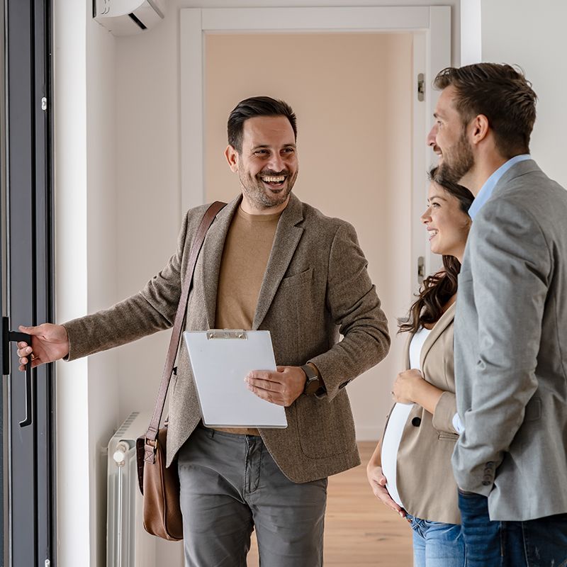 Showing Property To Couple