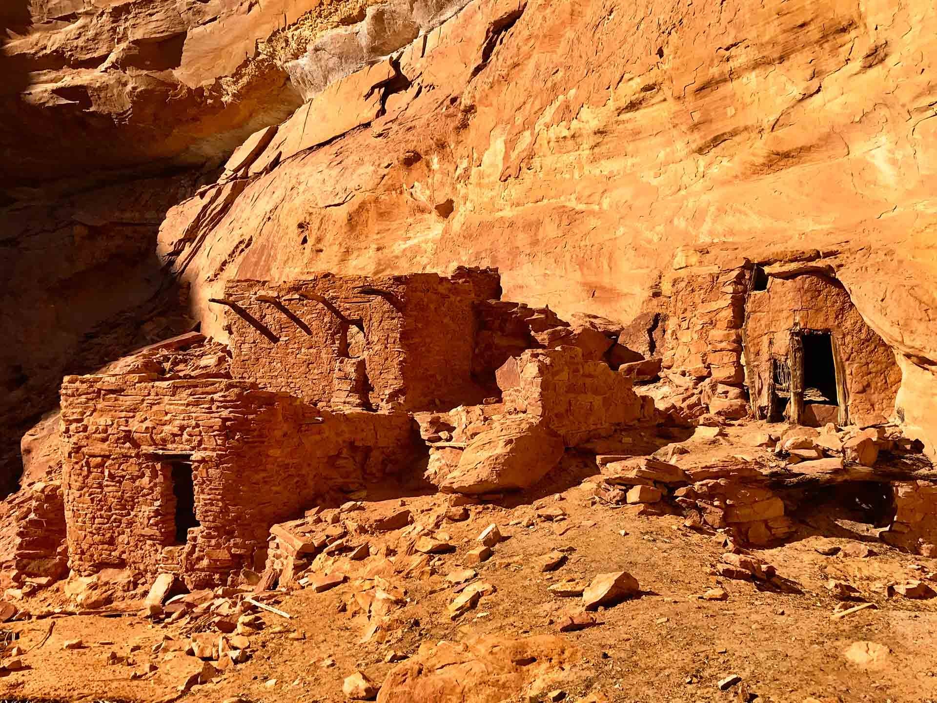 Ancestral Puebloan cliff dwelling in an alcove in Bears Ears National Monument