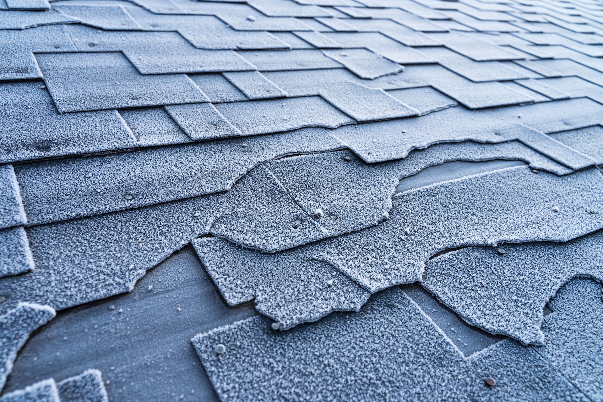 Winter damage on roof