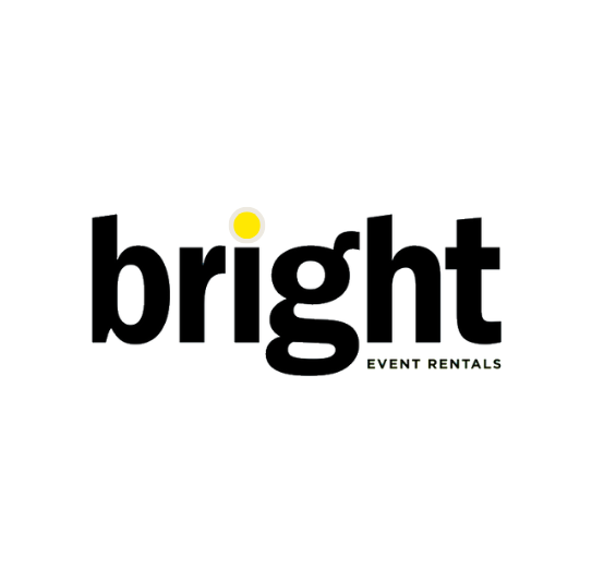 The logo for Bright Event Rentals, featuring the word 