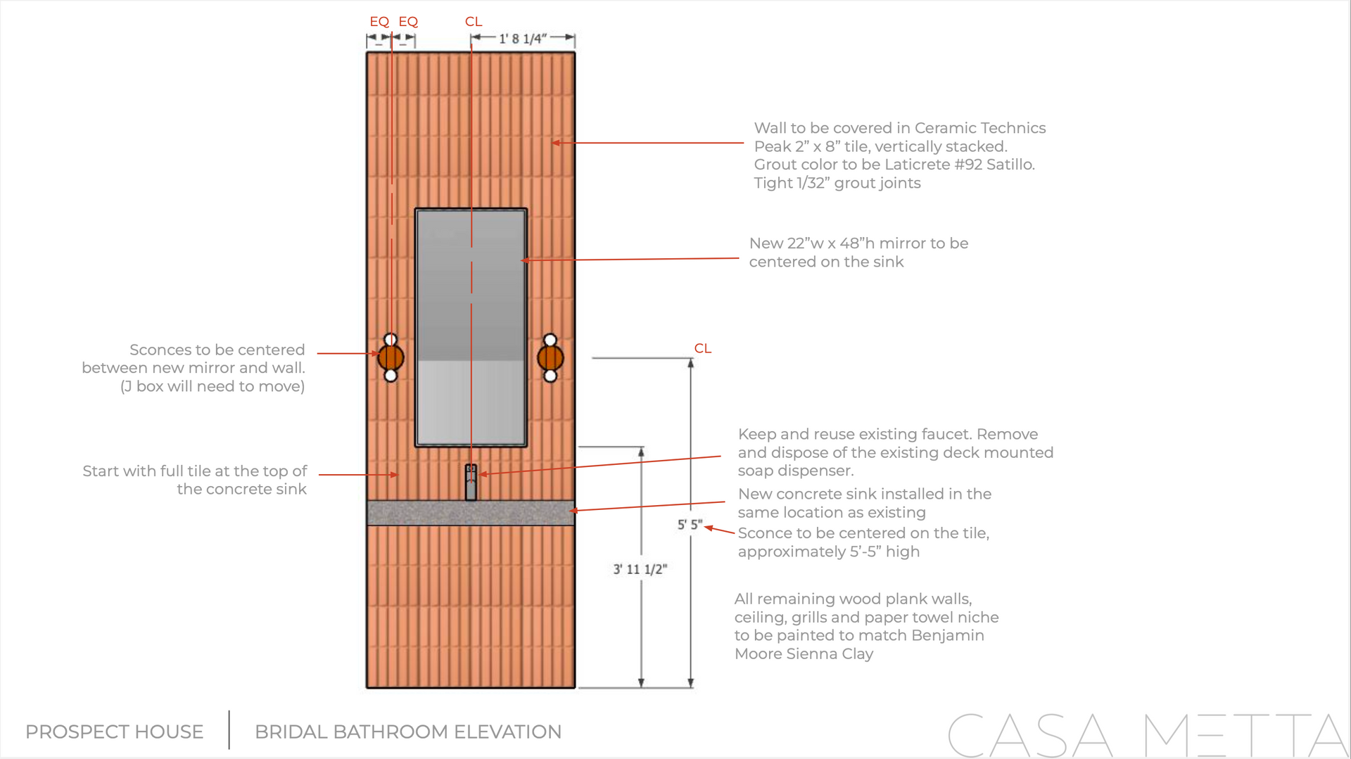 Technical architectural elevation drawing of a vertical wood-slatted door panel with a central window and hardware.