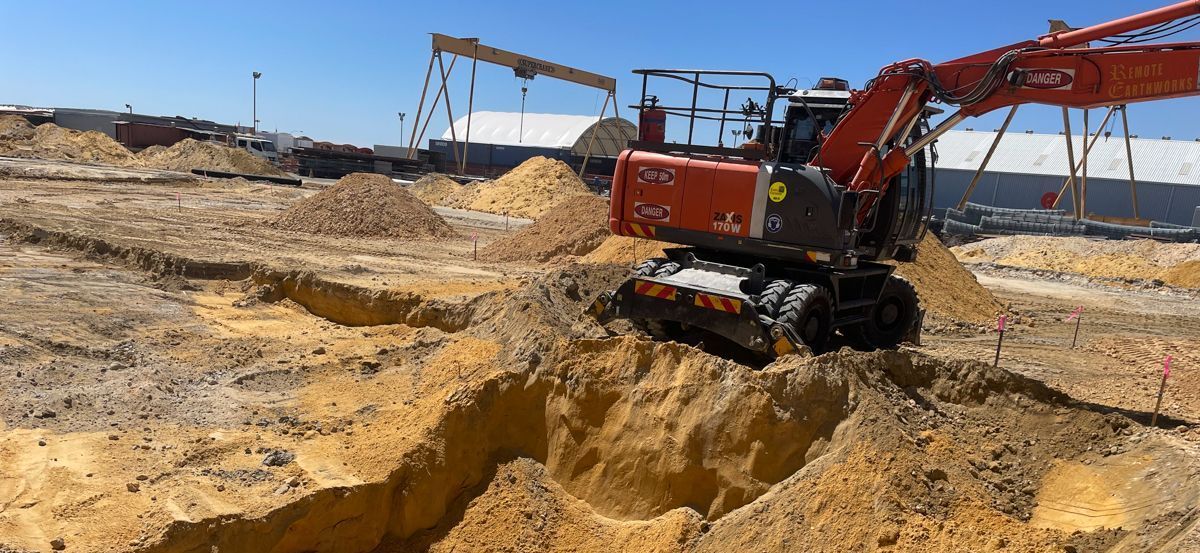 Site preparation and excavation 