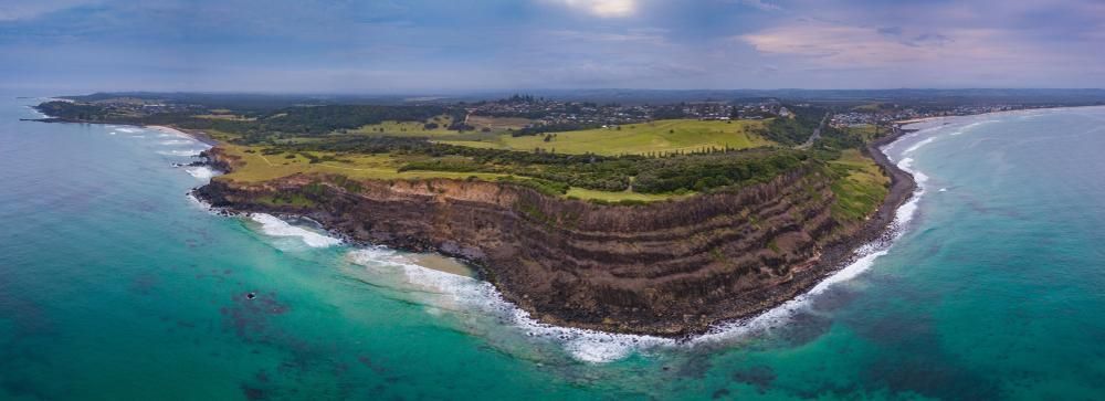 An Aerial View of A Small Island in The Middle of The Ocean — Coolman Airconditioning in Lennox Head, NSW