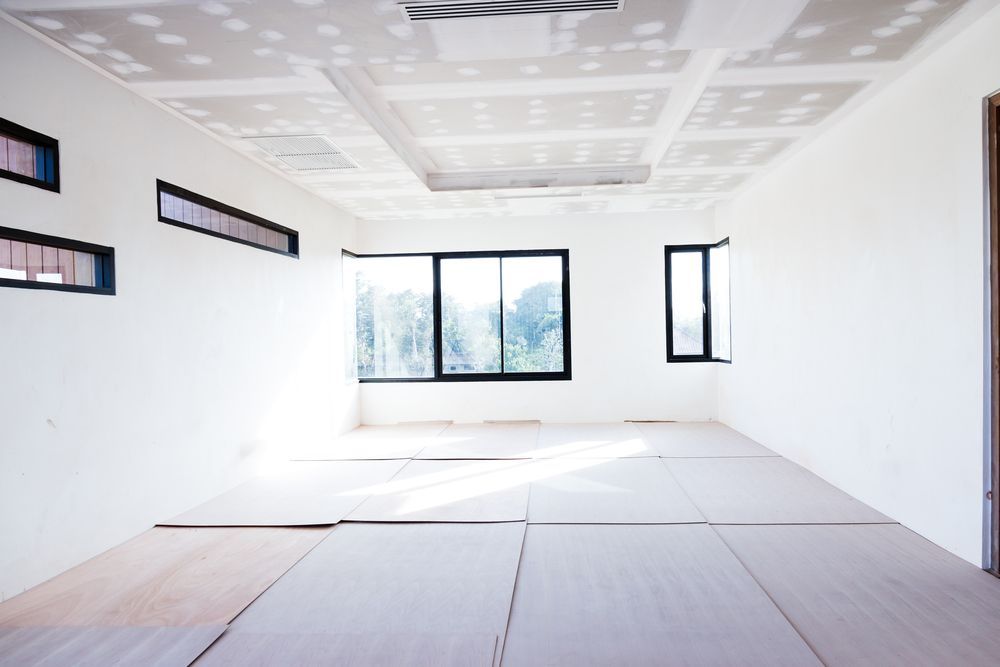 Empty White Room Under Construction — Completely Plastered North Coast in Ballina, NSW