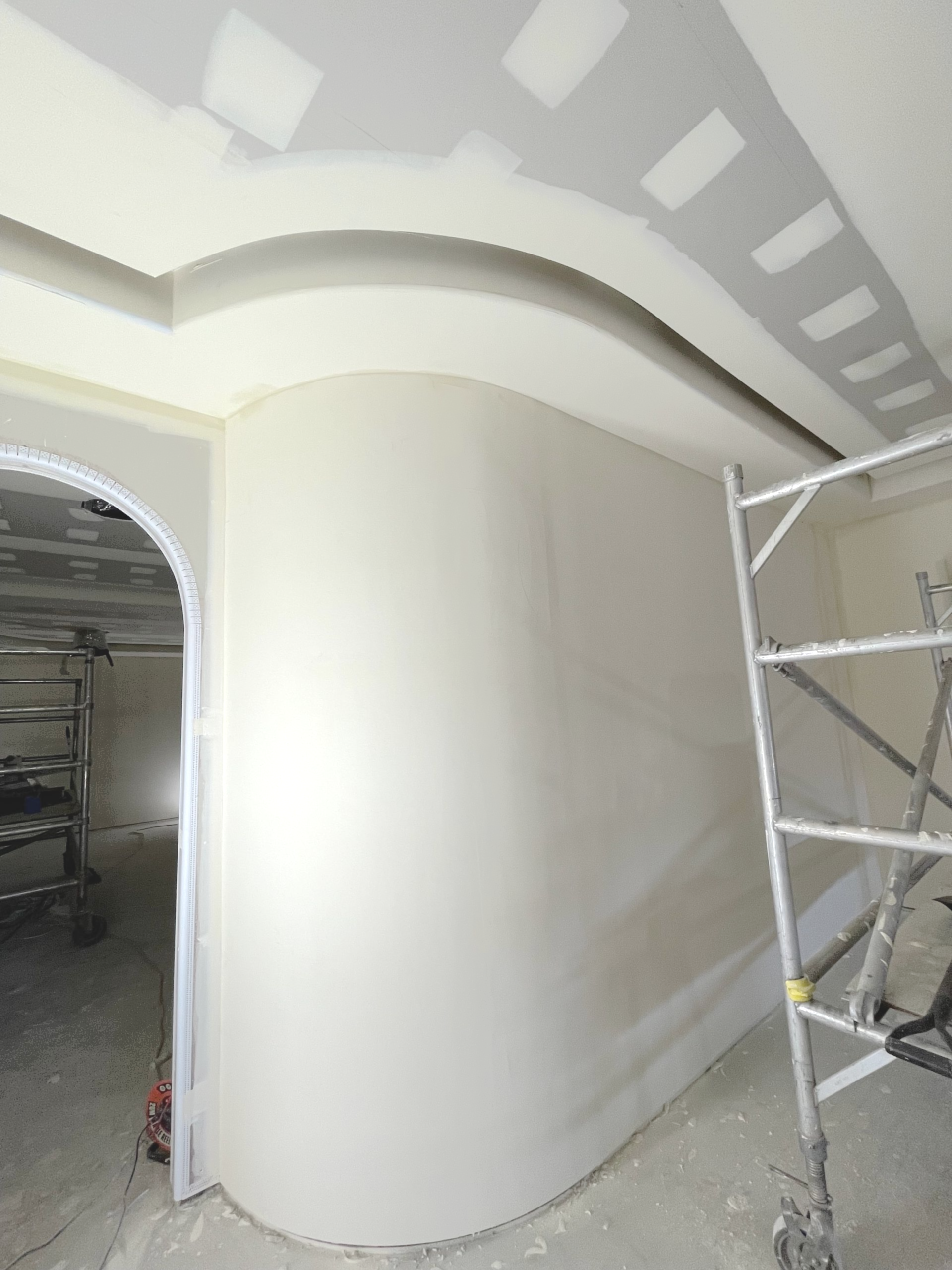 Interior View of A Room Under Construction — Completely Plastered North Coast in Goonellabah, NSW