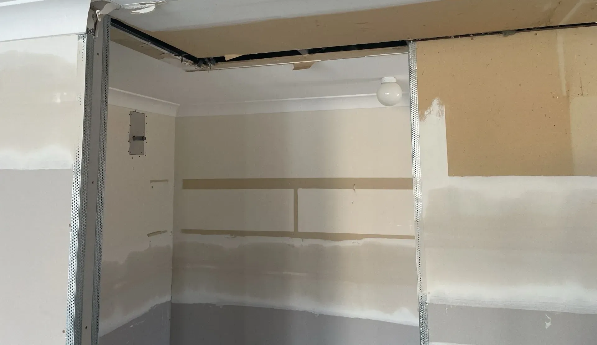 Interior View of A Room Under Construction with Drywall — Completely Plastered North Coast in Bangalow, NSW