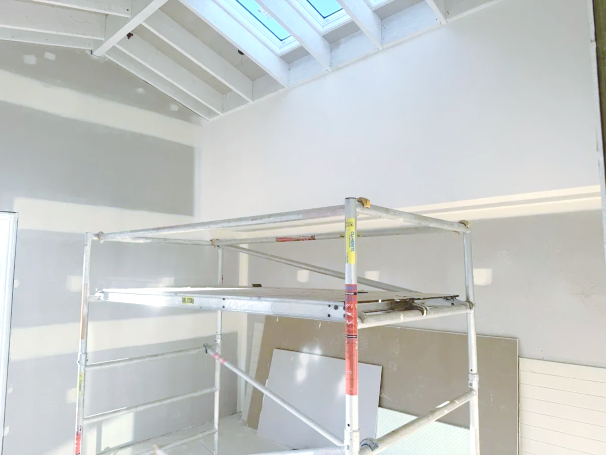 Interior Construction with Scaffolding — Completely Plastered North Coast in Goonellabah, NSW