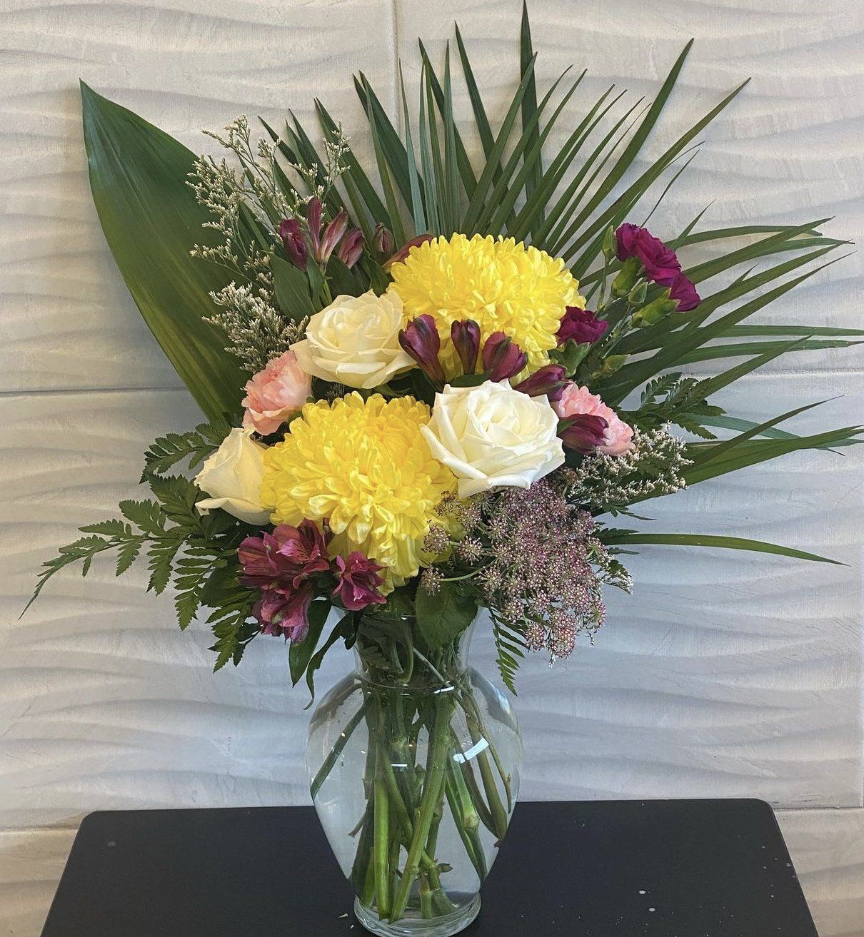 Large bold flower vase