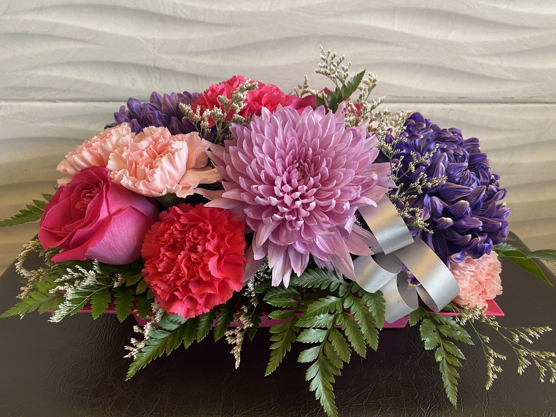 Small spring floral display