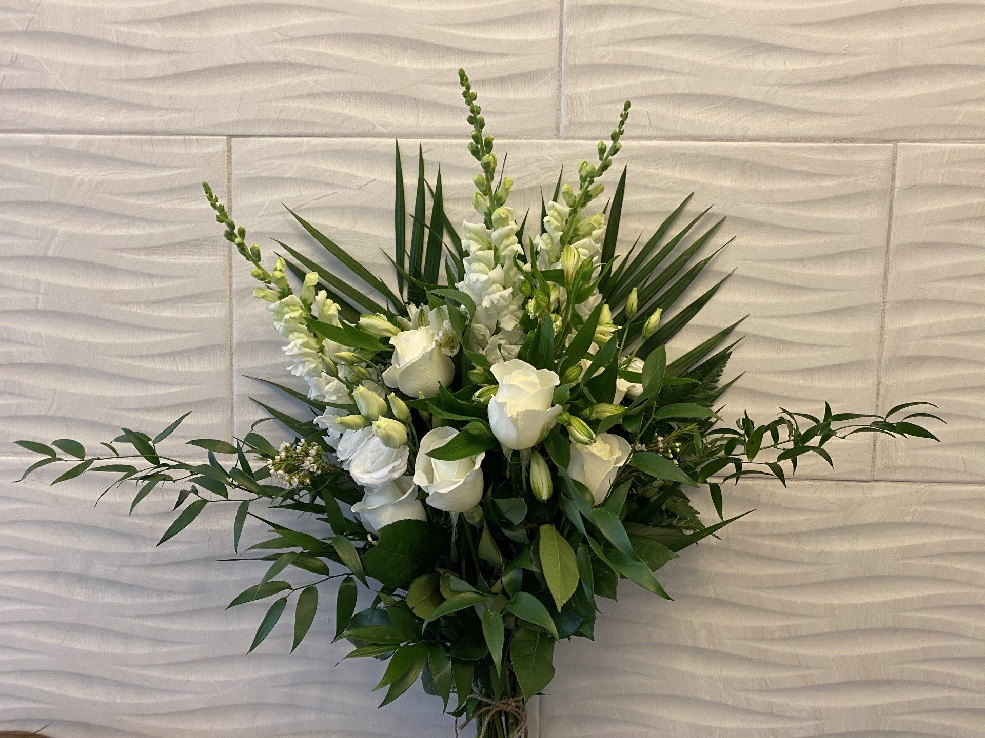 Large White Rose Arrangement