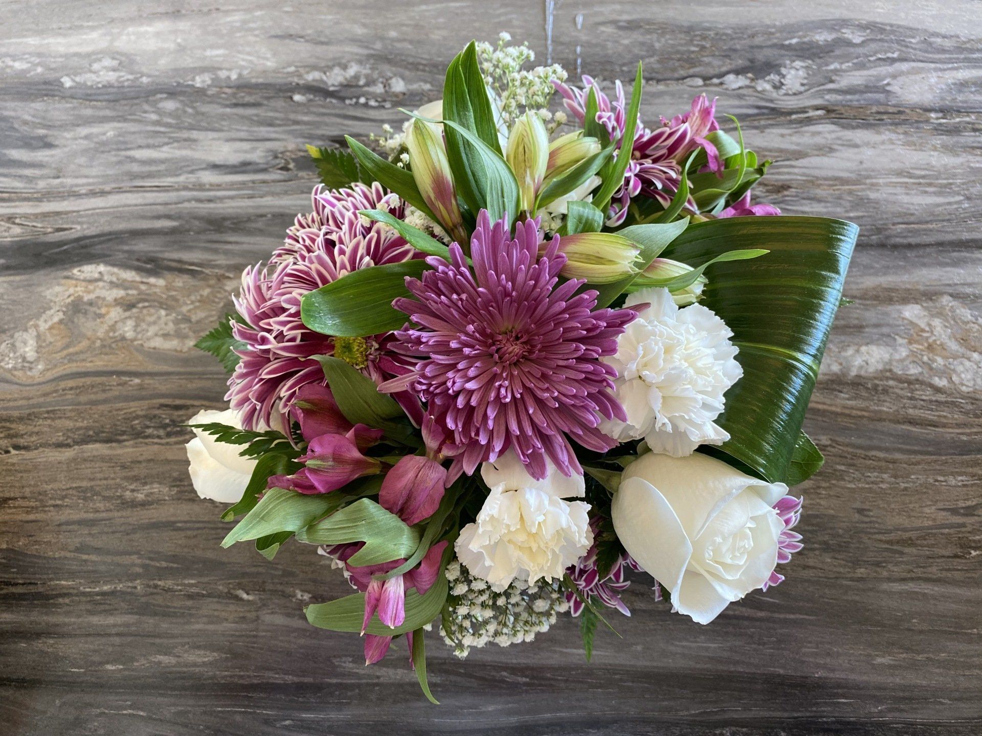 Small Purple and White Bouquet