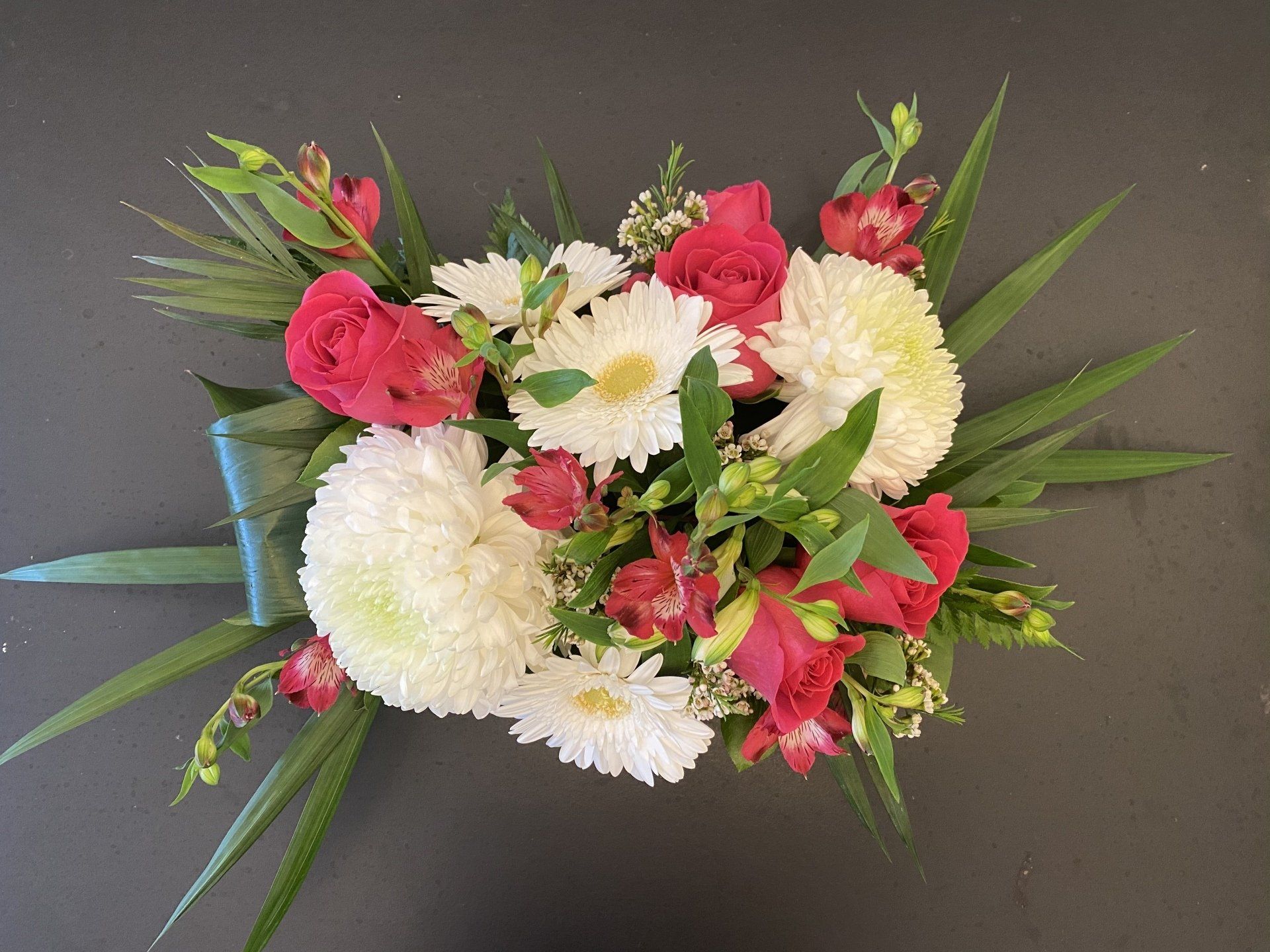 Pink and white small arrangement