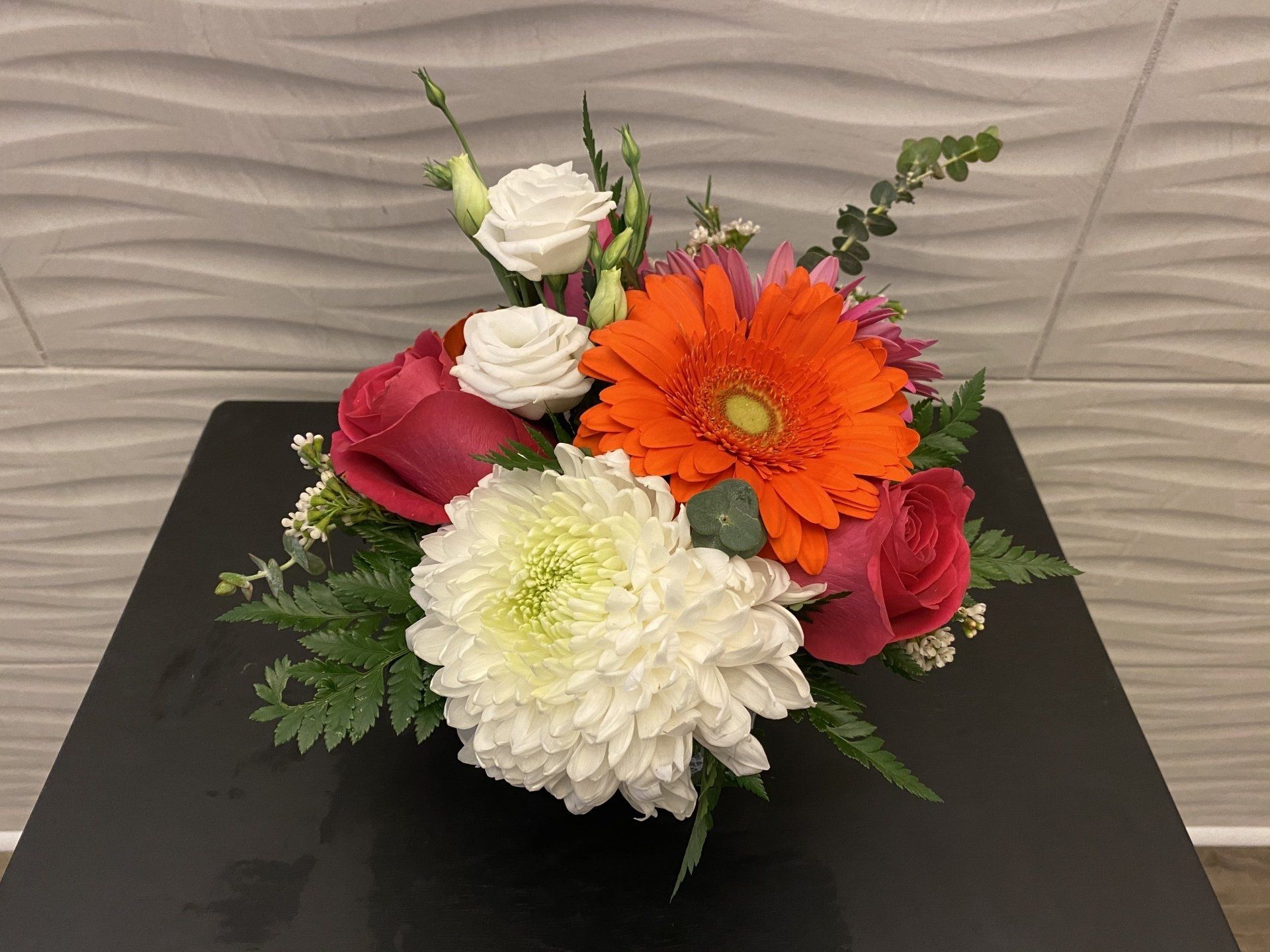 Small colourful flower arrangement