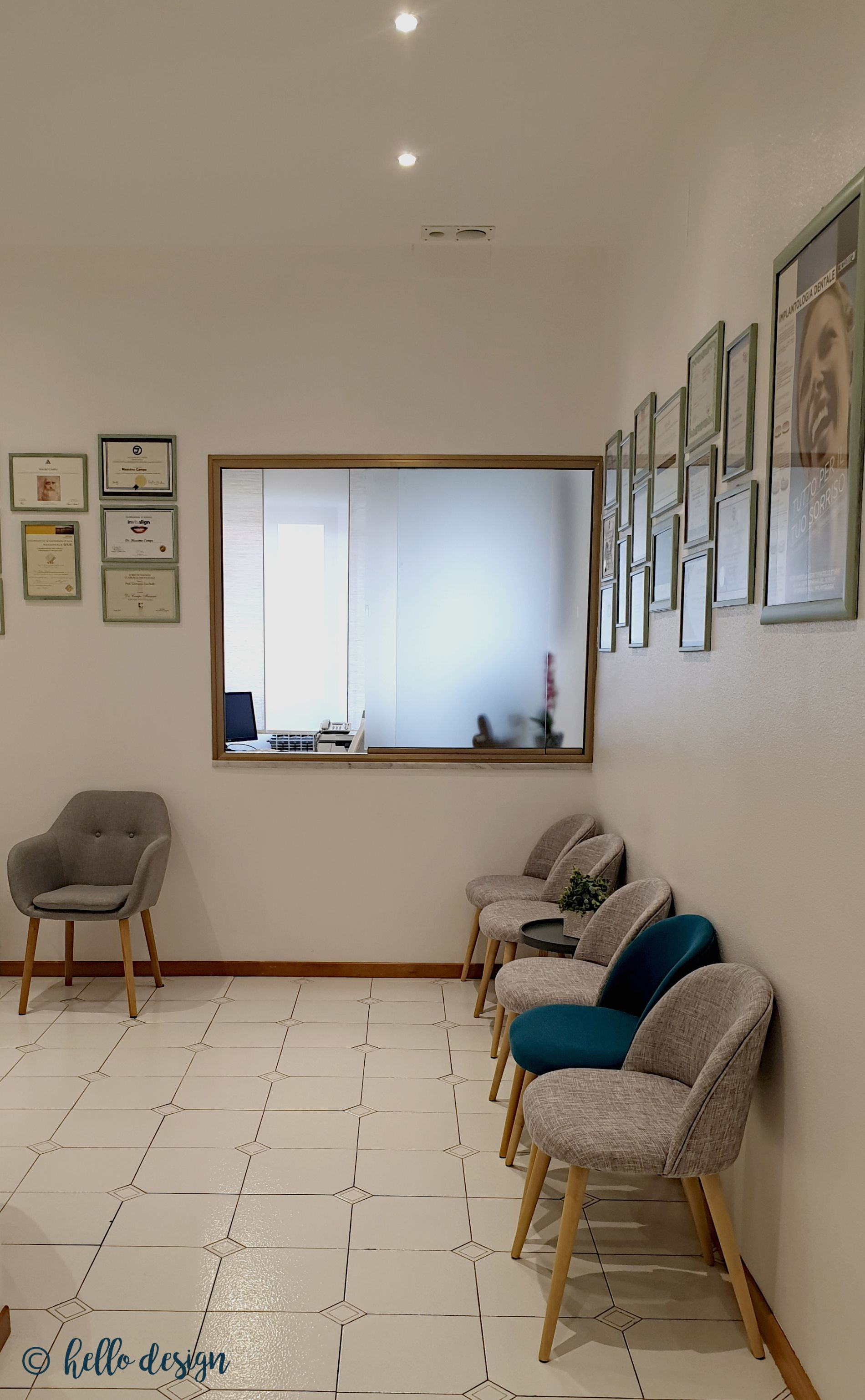sala d'attesa studio dentistico