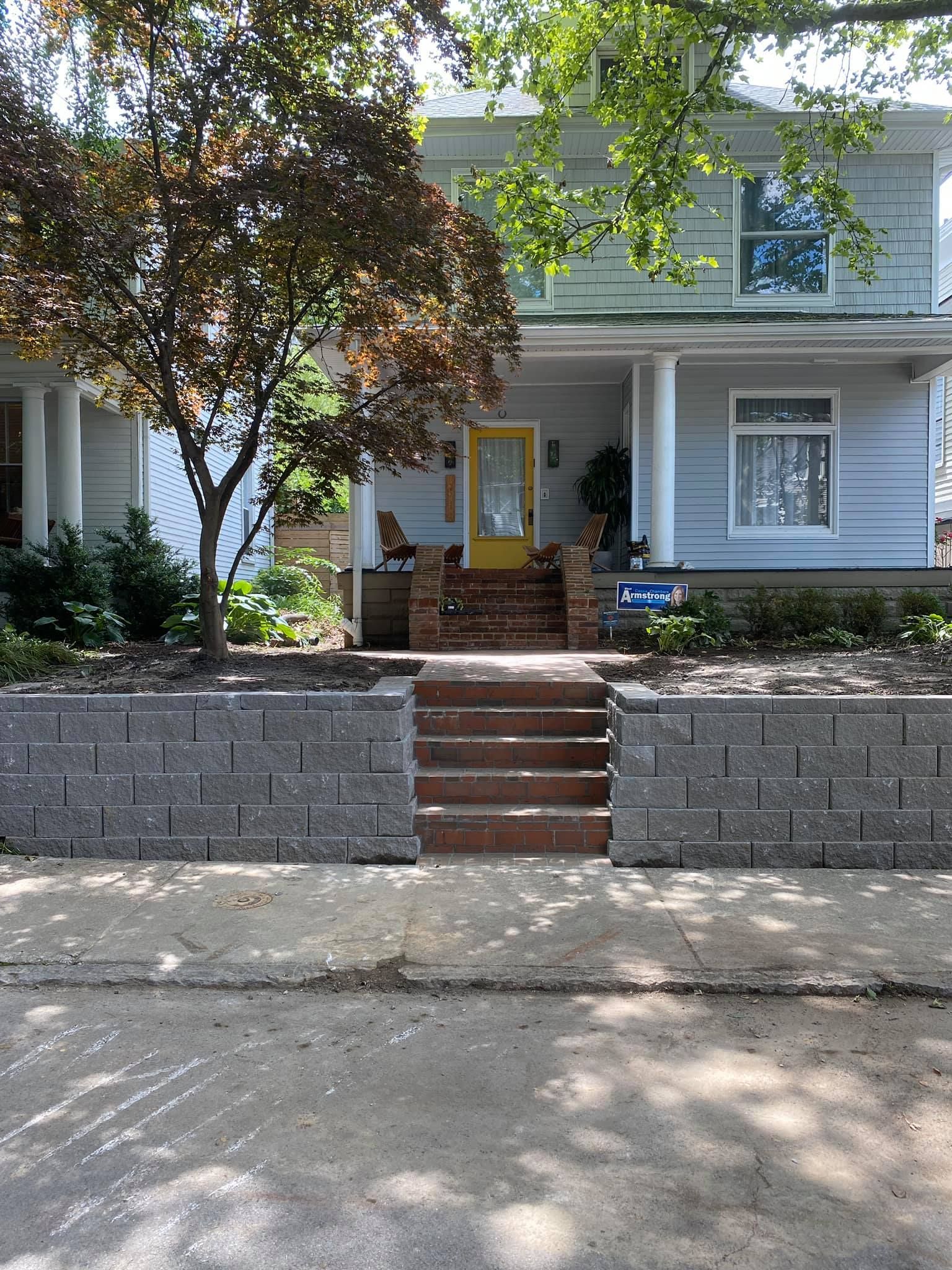 new retaining wall