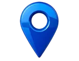 Blue location pin.