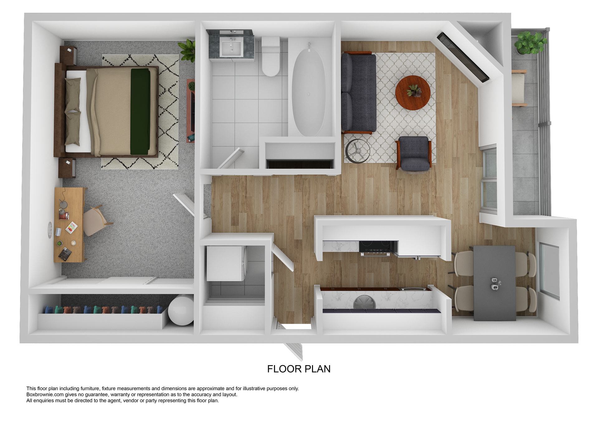 1 Bed 1 Bath