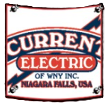 Curren Electric logo in red, blue, and white, with Niagara Falls, USA text