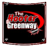 The Hooter Greenway logo in red and white on a black background