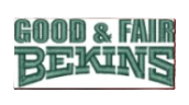 Good & Fair BIKINS logo in green and gray text