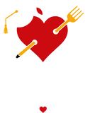 A Savage Foundation logo with a heart, pencil, graduation cap and fork.