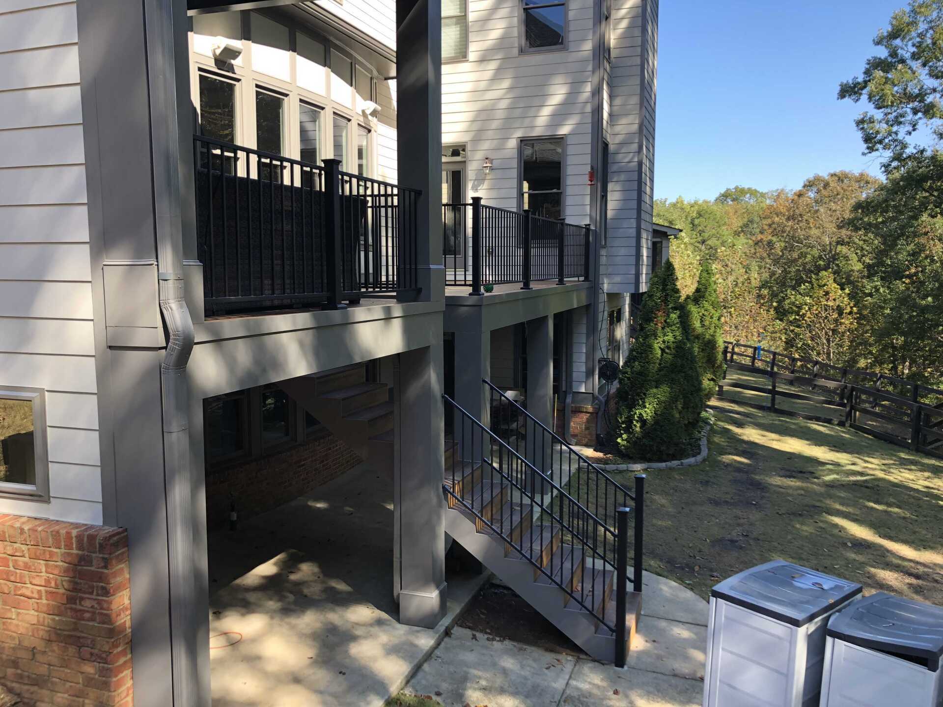 Adding back porch to house